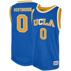 Russell Westbrook UCLA Bruins Basketball Blue Throwback Jersey - All Stitched