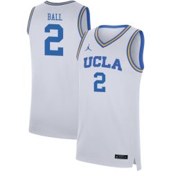 Lonzo Ball UCLA Bruins Basketball White Limited Jersey - All Stitched