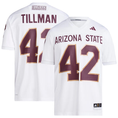 Pat Tillman Arizona State Sun Devils Football White Icon Premier Jersey - All Stitched
