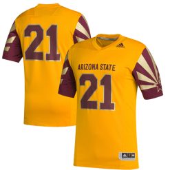 Pat Tillman Arizona State Sun Devils Football Gold Premier Strategy Jersey - All Stitched