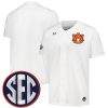 Auburn Tigers Baseball White Game Jersey - All Stitched