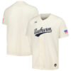 Auburn Tigers Baseball Cream Game Jersey - All Stitched