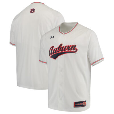 Auburn Tigers Baseball White Performance Jersey - All Stitched