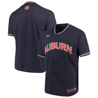 Auburn Tigers Baseball Navy Performance Jersey - All Stitched