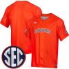 Auburn Tigers Baseball Orange Performance Jersey - All Stitched