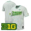 Oregon Ducks Baseball White Pinstripe Jersey - All Stitched