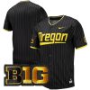 Oregon Ducks Baseball Black Pinstripe Jersey - All Stitched