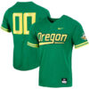 Custom Oregon Ducks Baseball Green Two Button Jersey - All Stitched