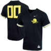 Custom Oregon Ducks Baseball Black Two Button Jersey - All Stitched