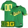 Custom Oregon Ducks Baseball Green Two Button Jersey - All Stitched