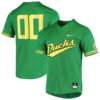 Custom Oregon Ducks Baseball Green Two Button Jersey - All Stitched
