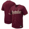 Florida State Seminoles Baseball Garnet Full Button Jersey - All Stitched