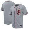 Florida State Seminoles Baseball Grey Full Button Jersey - All Stitched
