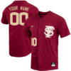 Custom Florida State Seminoles Baseball Garnet Full Button Jersey - All Stitched