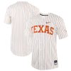 Texas Longhorns Baseball White Pinstripe Full Button Jersey - All Stitched