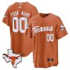 Custom Texas Longhorns Baseball Orange Jersey - All Stitched