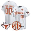 Custom Texas Longhorns Baseball White Jersey - All Stitched