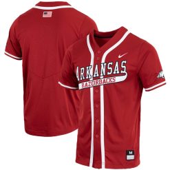 Arkansas Razorbacks Baseball Cardinal Jersey - All Stitched