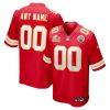Custom Kansas City Chiefs Red Super Bowl LIX Game Jersey - All Stitched
