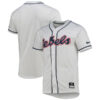 Ole Miss Rebels Baseball White Full Button Jersey - All Stitched