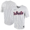 Ole Miss Rebels Baseball White Pinstripe Full Button Jersey - All Stitched