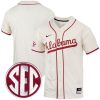 Alabama Crimson Tide Baseball Natural Jersey - All Stitched