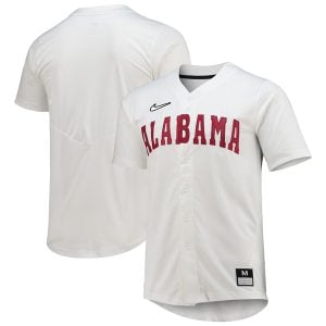 Alabama Crimson Tide Baseball White Jersey - All Stitched