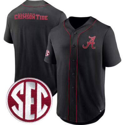 Alabama Crimson Tide Baseball Black Vapor Untouchable Elite Jersey - All Stitched