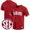 Alabama Crimson Tide Baseball Crimson Full Button Jersey - All Stitched
