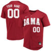 Custom Alabama Crimson Tide Baseball Crimson Jersey - All Stitched