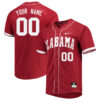 Custom Alabama Crimson Tide Baseball Crimson Vapor Untouchable Elite Jersey - All Stitched