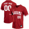 Custom Alabama Crimson Tide Baseball Crimson Full Button Jersey - All Stitched