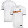 Miami Hurricanes Baseball White Jersey - All Stitched