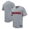Georgia Bulldogs Baseball Grey Full Button Jersey - All Stitched