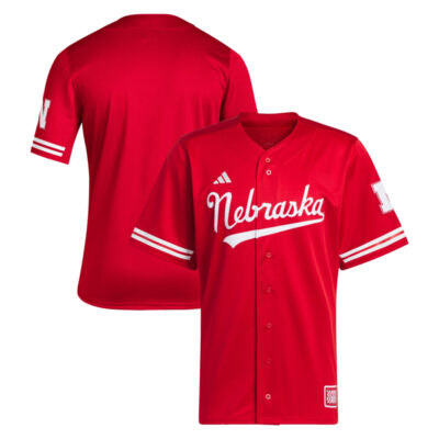 Nebraska Cornhuskers Baseball Scarlet Retro Jersey - All Stitched