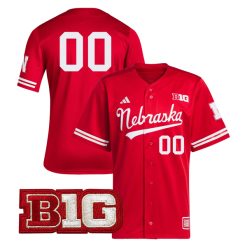 Custom Nebraska Cornhuskers Baseball Scarlet Retro Jersey - All Stitched
