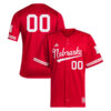 Custom Nebraska Cornhuskers Baseball Scarlet Retro Jersey - All Stitched