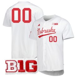Custom Nebraska Cornhuskers Baseball White Jersey - All Stitched