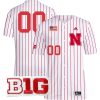 Custom Nebraska Cornhuskers Baseball White Pinstripe Jersey - All Stitched