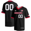 Custom Nebraska Cornhuskers Baseball Black V Neck Jersey - All Stitched