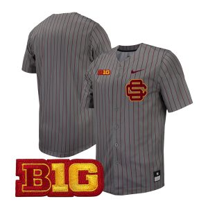 USC Trojans Baseball Steel Pinstripe Jersey - All Stitched