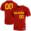Custom USC Trojans Baseball Cardinal Two Button Jersey – All Stitched