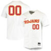 Custom USC Trojans Baseball White Jersey – All Stitched