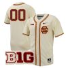 Custom USC Trojans Baseball Cream Full Button Jersey - All Stitched