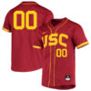 Custom USC Trojans Baseball Cardinal Jersey – All Stitched