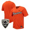 Oregon State Beavers Baseball Orange Full Button Jersey - All Stitched
