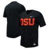 Oregon State Beavers Baseball Black Full Button Jersey - All Stitched