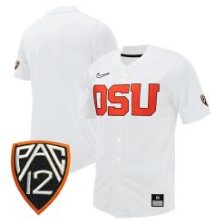 Oregon State Beavers Baseball White Untouchable Jersey - All Stitched
