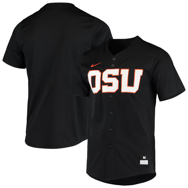 Oregon State Beavers Baseball Black Untouchable Jersey - All Stitched