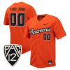 Custom Oregon State Beavers Baseball Orange Full Button Jersey - All Stitched